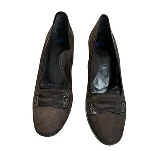 Toschi chocolate brown heels, size 38/7.5 women, Made in Italy